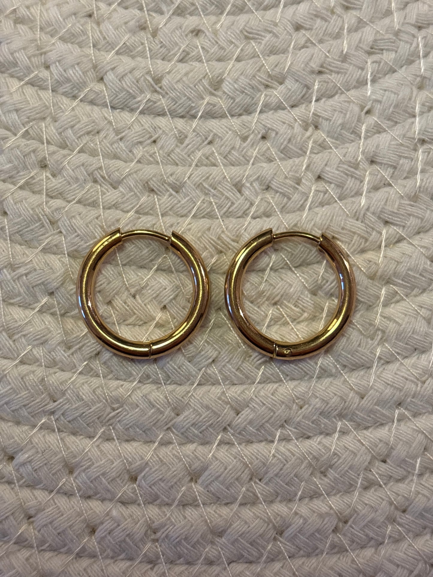 Créoles dorées - 14mm