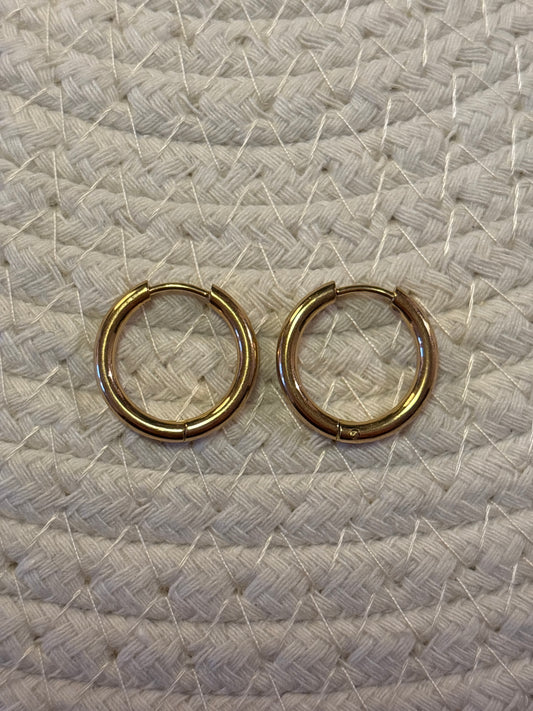 Créoles dorées - 14mm