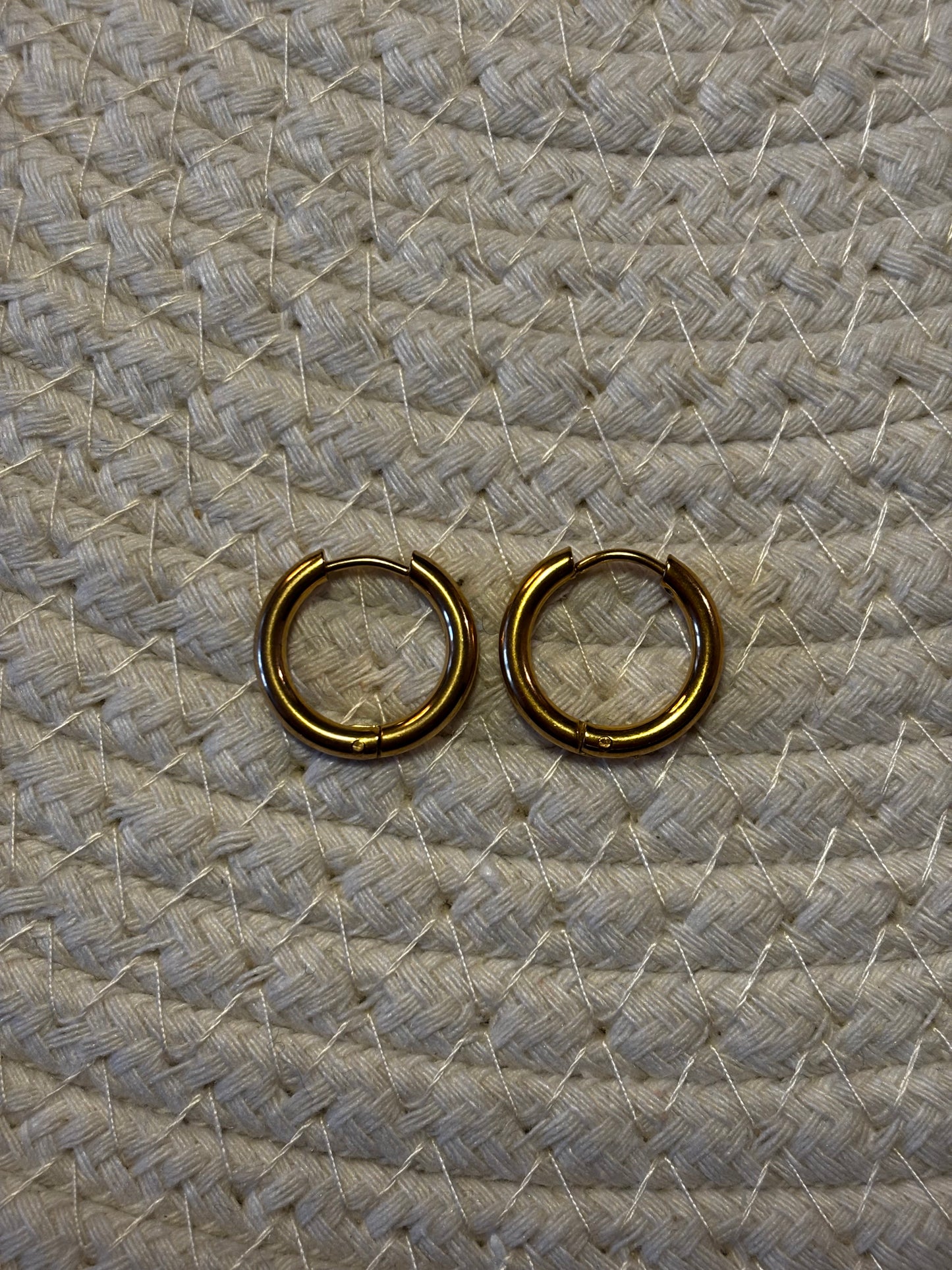 Créoles dorées - 12mm