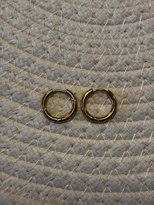 Créoles dorées - 12mm