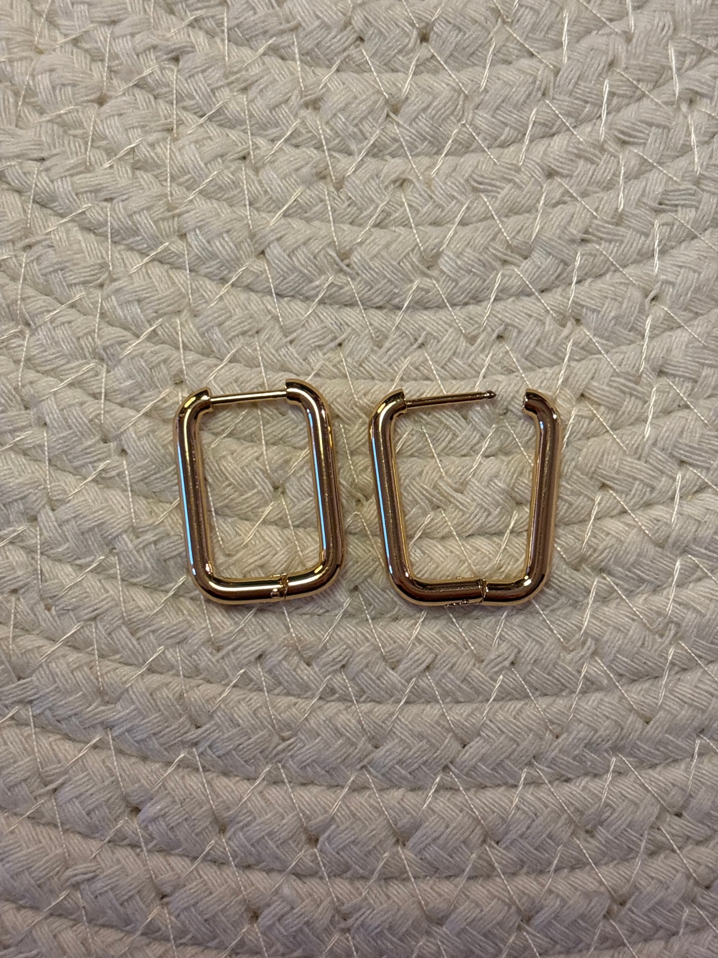 Créoles rectangulaires