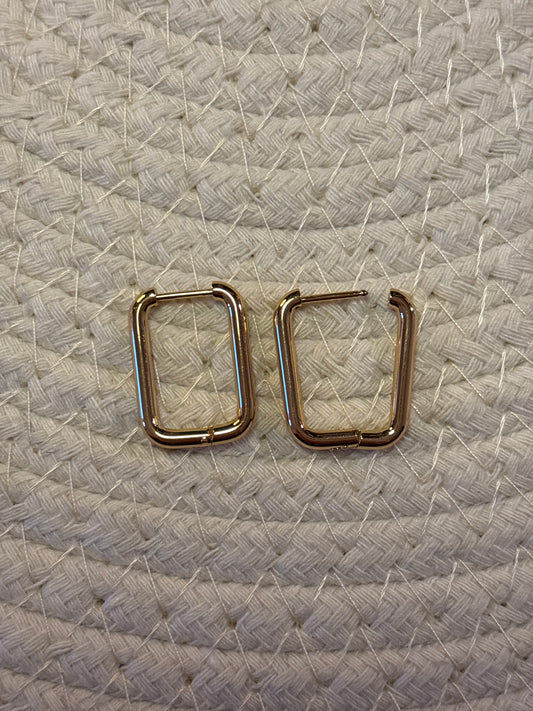 Créoles rectangulaires