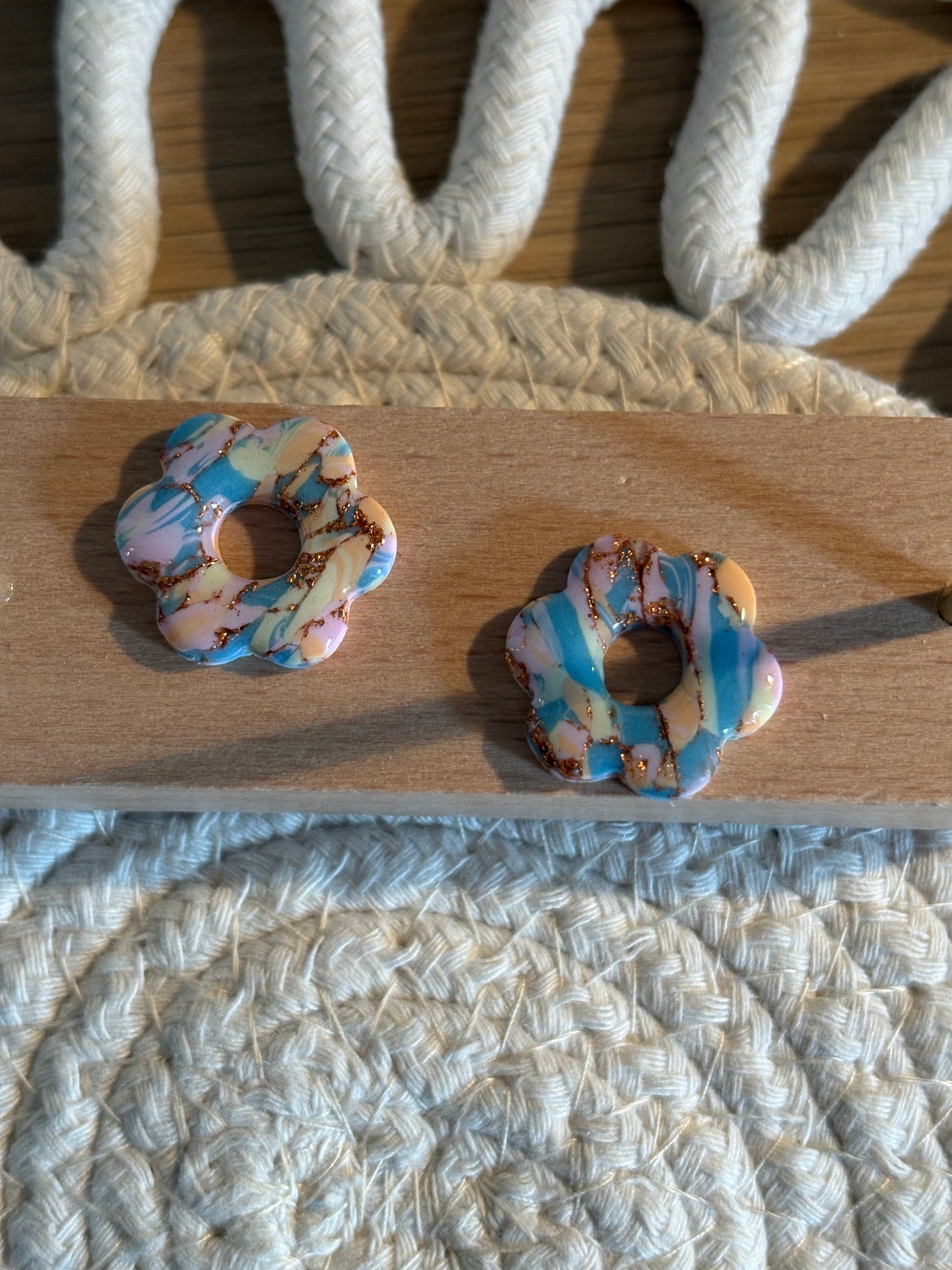 Pampilles pastel et cuivre