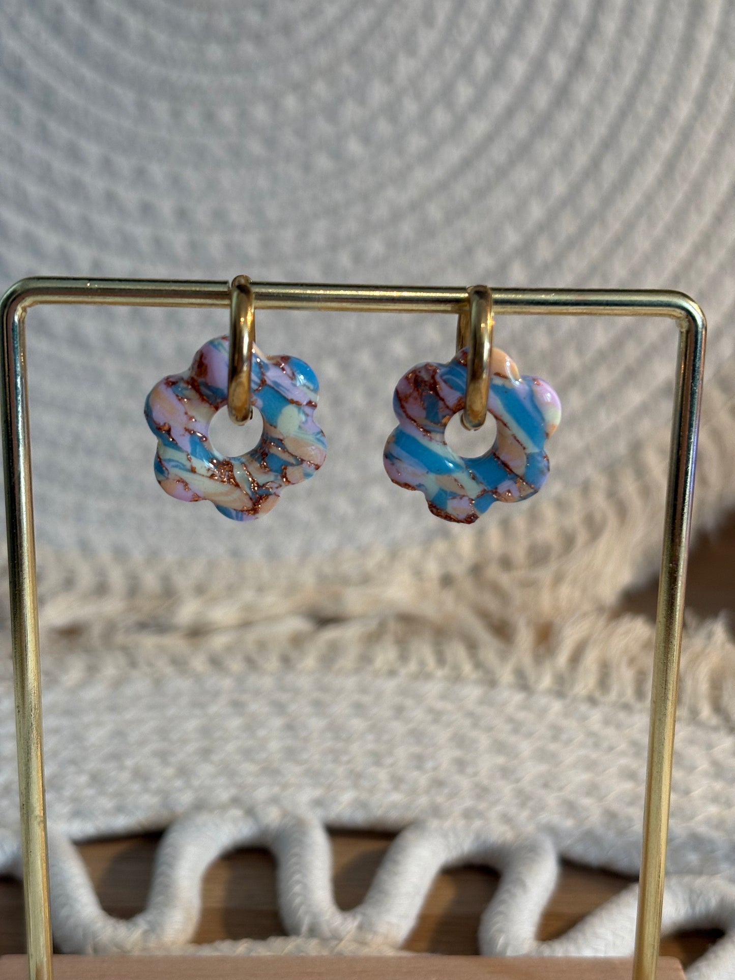 Pampilles pastel et cuivre