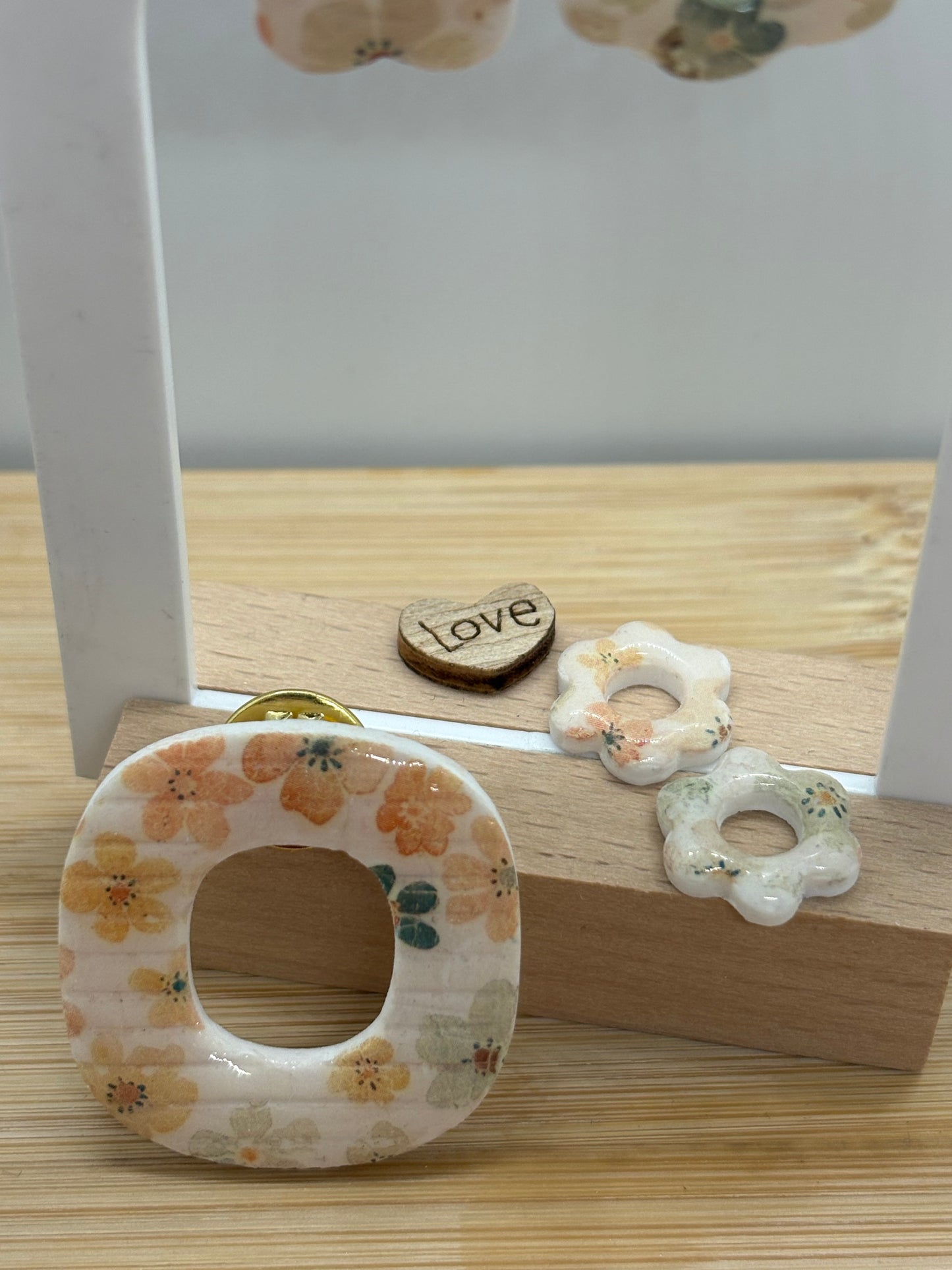 🌸 Pins porte lunettes de soleil – fait main 🌸