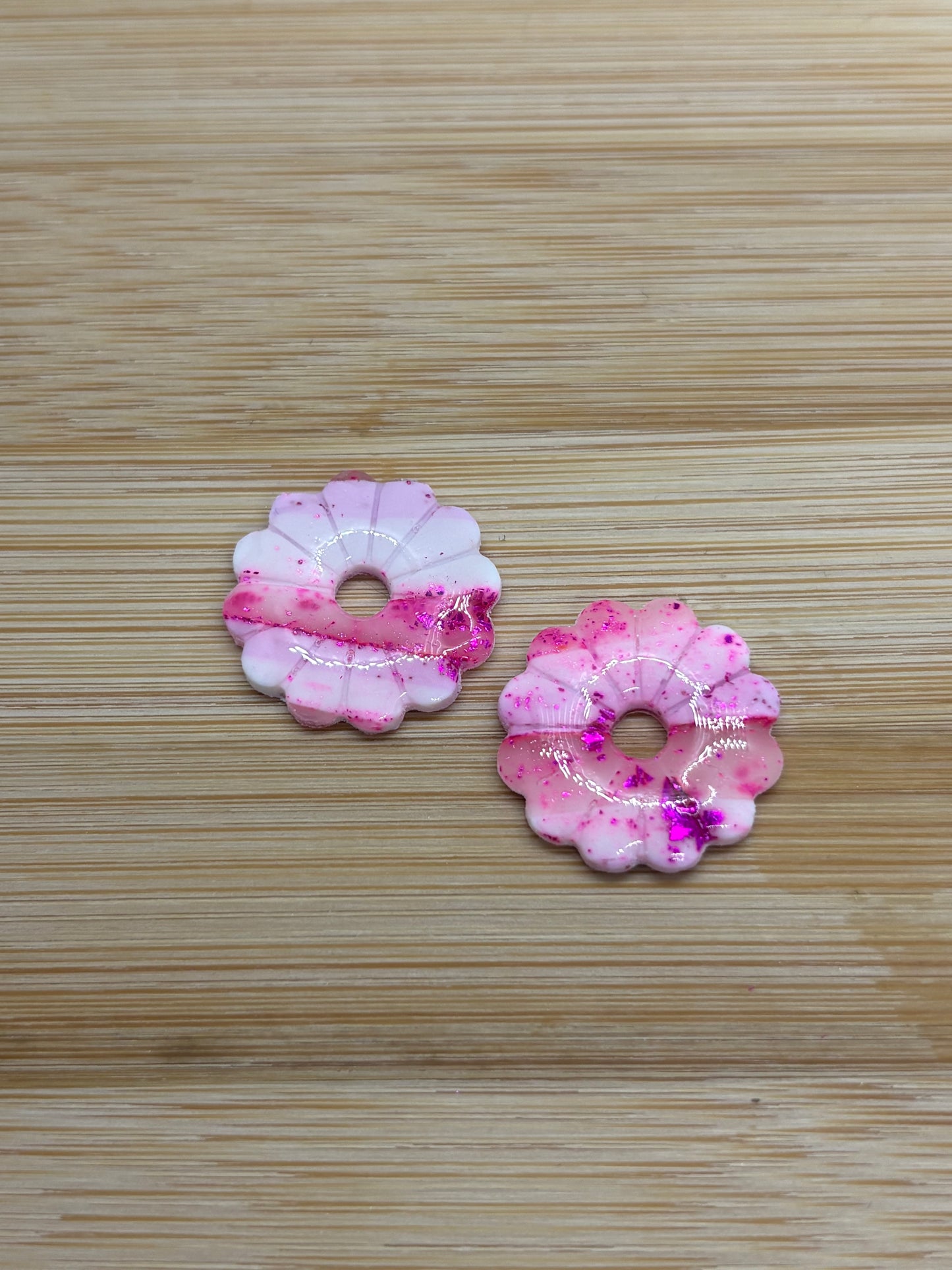 Pampilles - blanc, rose, translucide et fuchsia