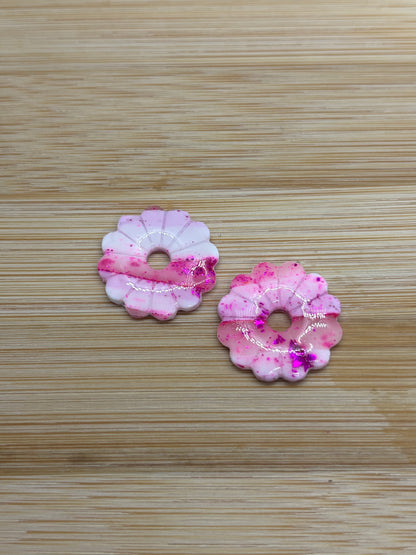 Pampilles - blanc, rose, translucide et fuchsia