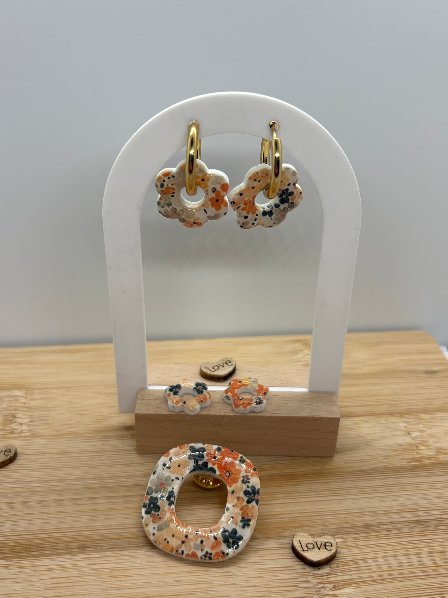 🌸 Pins porte lunettes de soleil – fait main 🌸