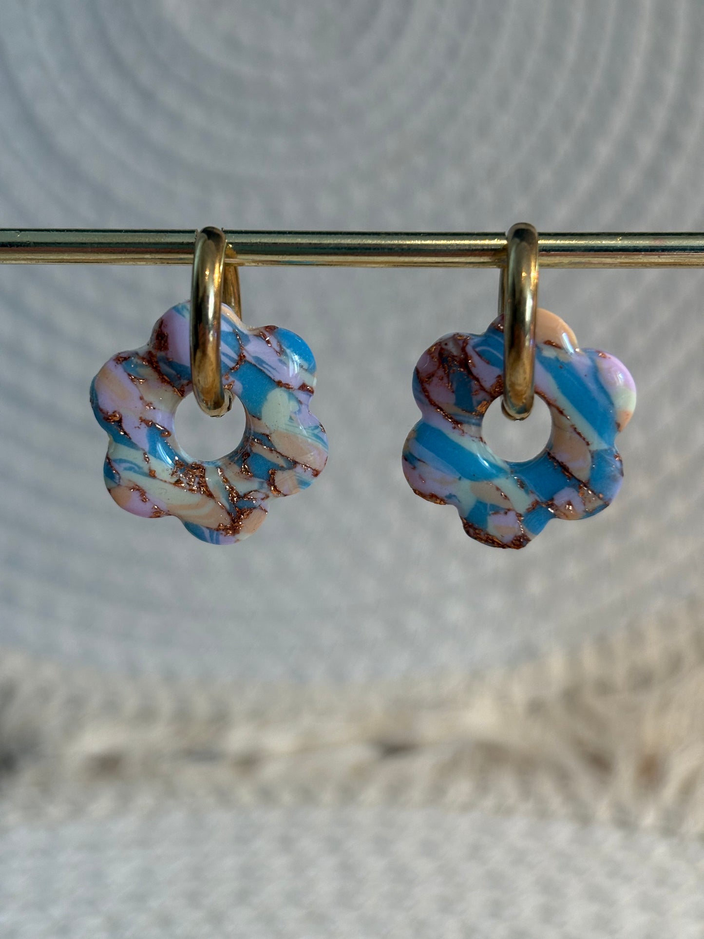 Pampilles pastel et cuivre